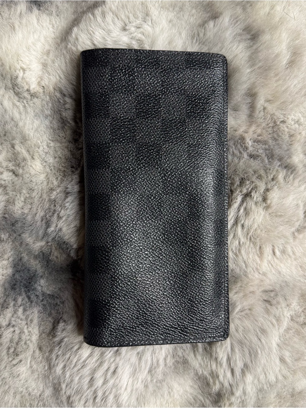 Louis Vuitton Black Damier Graphite Long Card Holder Wallet